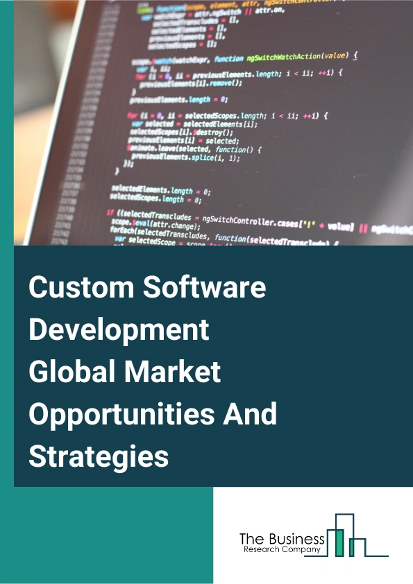 Custom Software Development Global Market Opportunities And Strategies To 2033