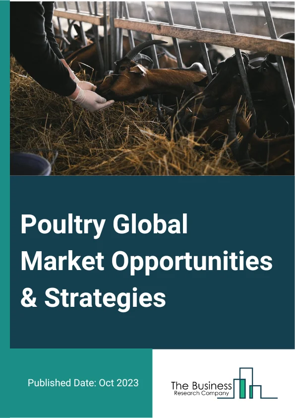 Poultry Market 2023 – By Type (Chicken, Turkey, Ducks, Other Poultry), By Distribution Channel (Supermarkets/Hypermarkets, Convenience Stores, Food Services, E-Commerce, Other Distribution Channels), By Product Type (Fresh/Chilled, Frozen, Ready-To-Cook, Ready-To-Eat, Other Product Types), By Nature (Organic, Conventional), And By Region, Opportunities And Strategies – Global Forecast To 2032