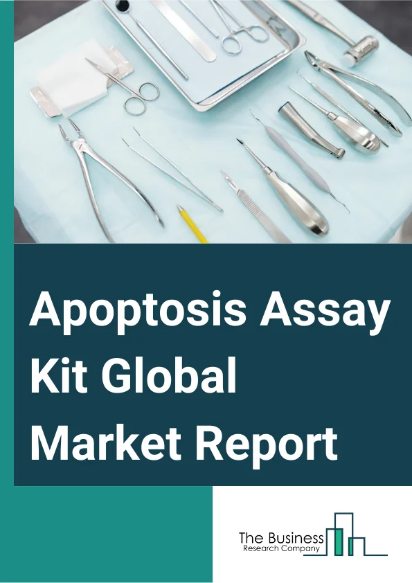 Apoptosis Assay Kit Global Market Report 2024 – By Product (Kits, Reagents, Instruments, Other Products), By Assay Type (Caspase Assay, DNA Fragmentation Assay, Cell Permeability Assay, Mitochondrial Assay), By Detection Technique (Flow Cytometry, Cell Imaging And Analysis System, Spectrophotometry, Other Detection Techniques), By Application (Drug Discovery And Development, Clinical Research, Stem Cell Research, Basic Research), By End-Use (Pharmaceutical And Biotechnology Companies, Hospital And Diagnostic Laboratories, Academic And Research Institutes) – Market Size, Trends, And Global Forecast 2024-2033