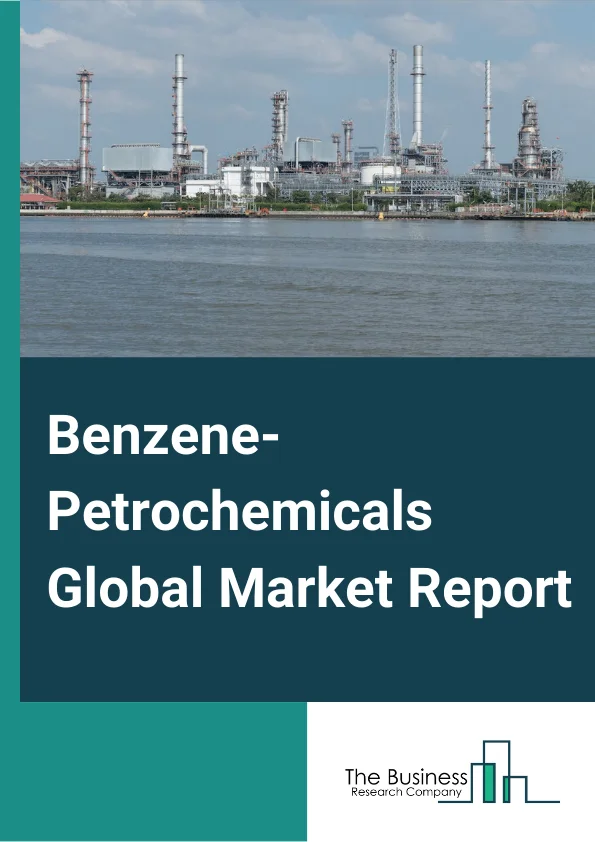 Benzene-Petrochemicals Global Market Report 2023 – By Manufacturing Process (Pyrolysis Steam Cracking of Naphtha, Catalytic Reforming of Naphtha, Toluene Hydrodealkylation, Toluene Disproportionation, From Biomass), By Derivative (Ethylbenzene, Cumene, Alkylbenzene, Aniline, Chlorobenzene, Cyclohexane, Maleic Anhydride, Other Derivatives), By Application (Plastics, Resins, Synthetic Fibers, Rubber Lubricants) – Market Size, Trends, And Global Forecast 2023-2032