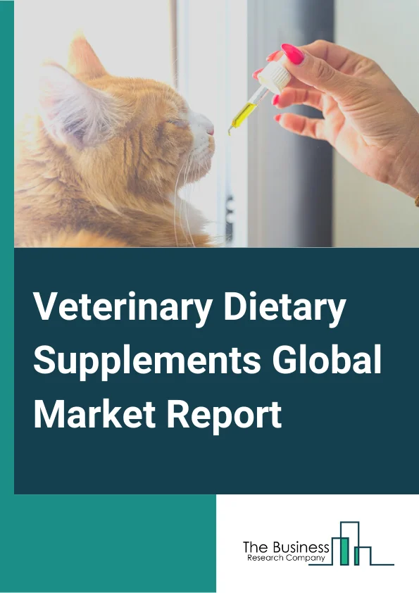 Veterinary Dietary Supplements Global Market Report 2023 – By Type (Omega 3 Fatty Acids, Proteins and Peptides, CBD, Multivitamins and Minerals, Probiotics and Prebiotics, Other Types (Antioxidants)), By Dosage Form (Tablets and Capsules, Gummies and Chewables, Powders, Liquids, Other Dosages (Injectables, Paste)), By Distribution Channel (Online or E-commerce, Offline), By Application (Joint Health Support, Calming or Stress or Anxiety, Digestive Health, Energy and Electrolytes, Immunity Support, Skin and Coat Health, Other Applications (Kidney, Urinary Tract, Liver, Cardiovascular, Weight Management)) – Market Size, Trends, And Global Forecast 2023-2032