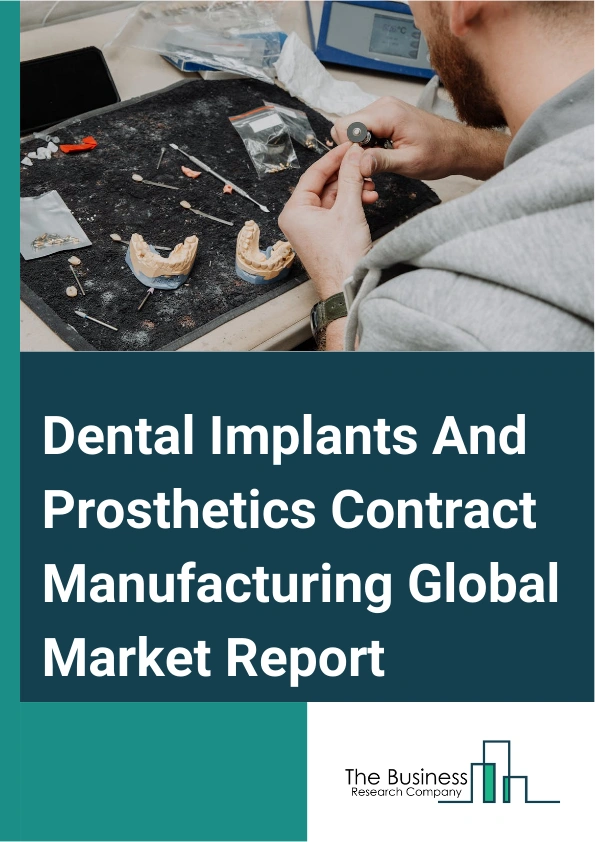 Dental Implants And Prosthetics Contract Manufacturing Global Market Report 2025 – By Product Type (Dental Implants, Dental Prosthetics), By Material (Titanium, Zirconium, Porcelain Fused Metal (PFM), All-ceramics, Other...