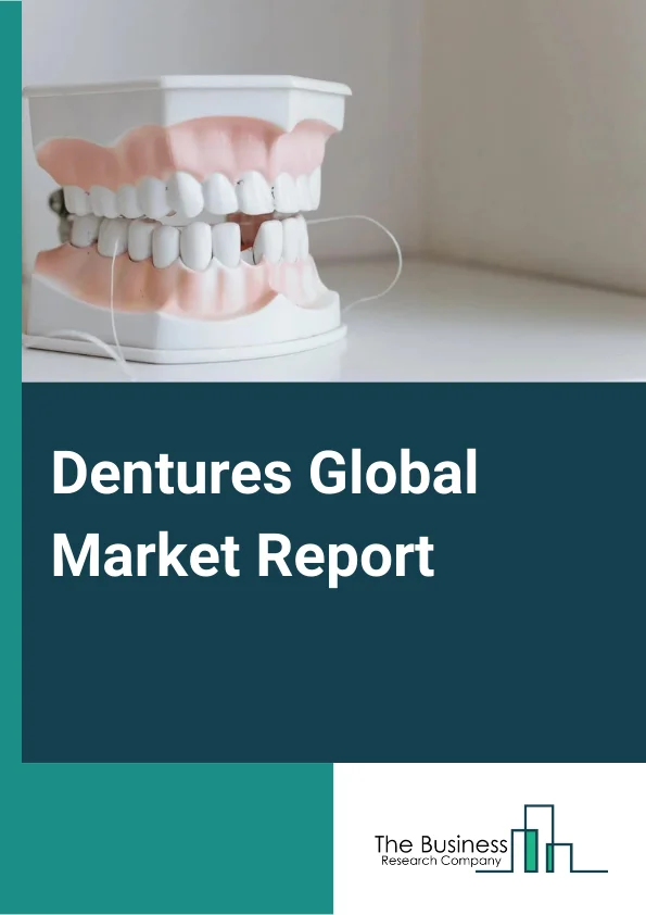 Dentures Global Market Report 2023 – By Type (Complete Dentures, Partial Dentures), By Material (Acrylic Dentures, Ceramic Dentures, Porcelain Dentures, Metal Dentures, Other Materials), By Usage (Fixed, Removable), By Manufacturing Process (Conventional Denture, 3D-Printed Denture), By End User (Specialized Dental Hospitals, Somatology Departments in General Hospitals, Dental Clinics) – Market Size, Trends, And Global Forecast 2023-2032
