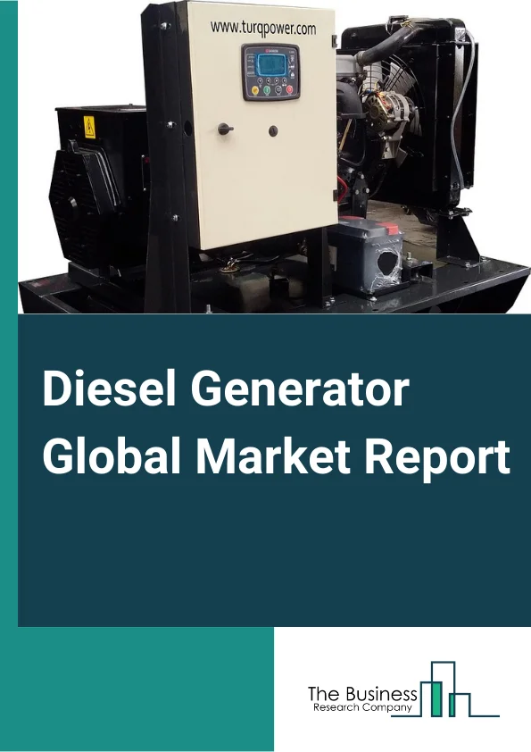 Diesel Generator Global Market Report 2024 – By Type (Small Diesel Generator, Medium Diesel Generator, Large Diesel Generator), By End User (Industrial, Commercial, Residential), By Application (Standby Backup Power, Peak Shaving, Continuous Load), By Mobility (Stationery, Portable), By Power Rating (75 kVA, 75-375 kVA, 375-750 kVA, Above 750 kVA) – Market Size, Trends, And Global Forecast 2024-2033