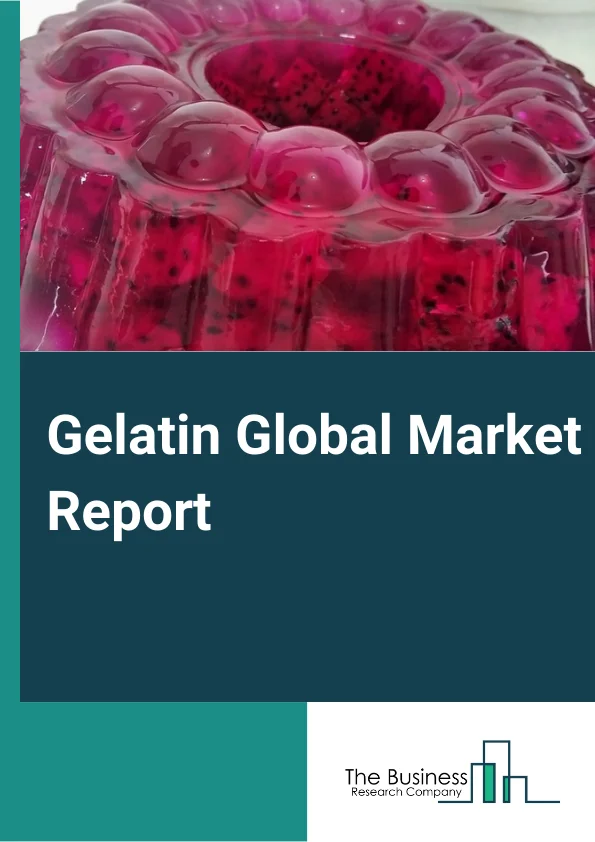 Gelatin Global Market Report 2024 – By Raw Material (Pig Skin, Bovine Hides, Cattle Bones), By Function (Thickener, Stabilizer, Gelling Agent), By Application (Food and Beverages, Nutraceuticals, Pharmaceuticals, Personal Care, Photography, Other applications) – Market Size, Trends, And Global Forecast 2024-2033