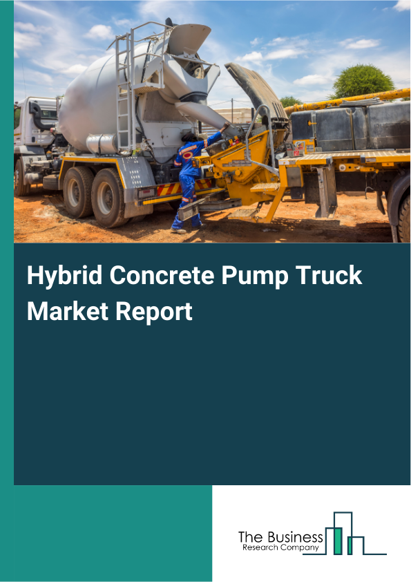 Hybrid Concrete Pump Truck Market Report Infographic Image