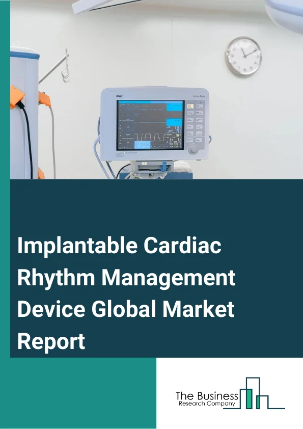 Implantable Cardiac Rhythm Management Device Global Market Report 2025 – By Device (Cardiac Resynchronization Therapy, Defibrillators, Pacemakers ), By Application (Bradycardia, Tachycardia, Other Applications ), By End-Use (Hospitals, Specialty Cardiac Centers, Other End-Uses) – Market Size, Trends, And Global Forecast 2025-2034