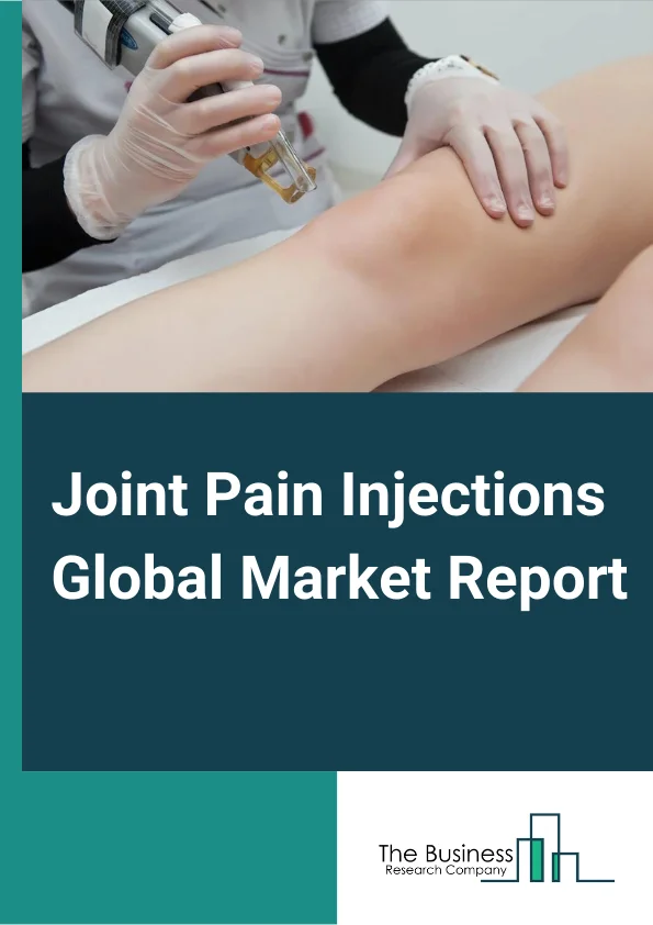 Joint Pain Injections Global Market Report 2024 – By Type Of Injection (Steroid Joint Injection, Hyaluronic Acid Injections, Platelet-Rich Plasma (PRP) Injections, Placental Tissue Matrix (PTM) Injections, Other Type Of Injections), By Joint Type (Hip Joint, Knee And Ankle, Shoulder And Elbow, Facet Joints Of The Spine, Other Joint Types), By Distribution channel (Hospital Pharmacies, Retail Pharmacies, Online Pharmacies) – Market Size, Trends, And Global Forecast 2024-2033