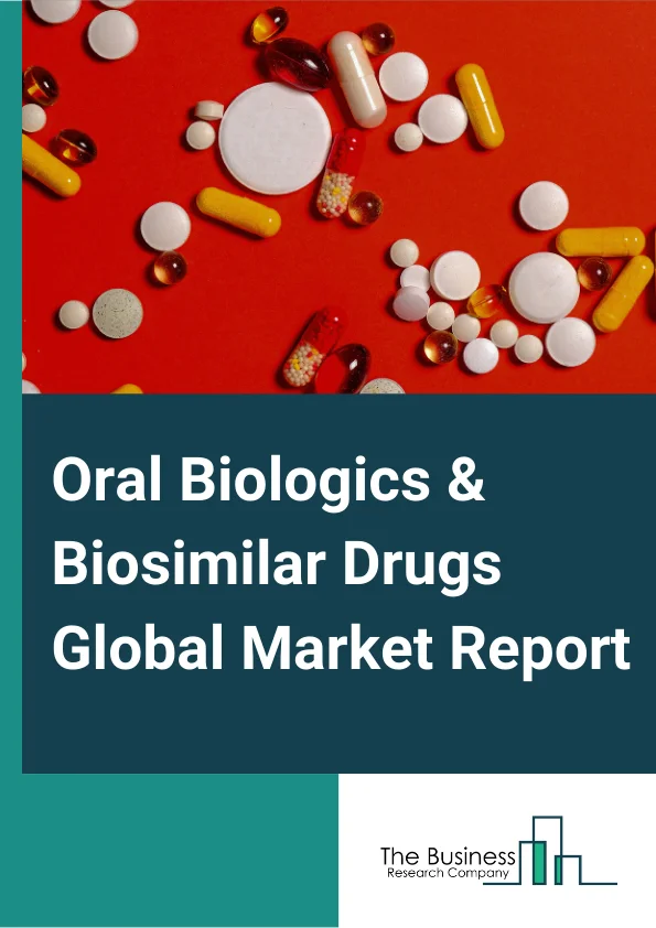 Oral Biologics & Biosimilar Drugs Global Market Report 2023 – By Therapy (Lymphocyte Modulators, Interleukin Inhibitors, Tumor Necrosis Factor-Alpha Inhibitors), By Disease (Asthma, Crohn'S Disease, Carcinoma, Arthritis, Diabetes, Multiple Myeloma, Enterocolitis, Multiple Sclerosis, Sarcoma, Psoriasis and Others), By Molecule Type (Vaccines, Proteins & Peptides, Monoclonal Antibodies, Other Molecule Types), By Distribution Channel (Hospital Pharmacies, Retail Pharmacies, Online Pharmacies) – Market Size, Trends, And Market Forecast 2023-2032