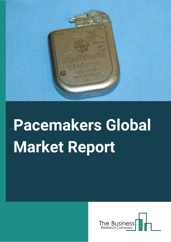 Pacemakers Global Market Report 2024 – By Type (MRI Compatible Pacemaker, Conventional Pacemaker ), By Technology (Single-Chamber Pacemaker, Dual-Chamber Pacemaker, Biventricular or CRT Pacemaker), By Implantability (Implantable Pacemaker, External Pacemaker), By Application (Congestive Heart Failure, Arrhythmias, Bradycardia, Tachycardia), By End-User (Hospitals, Cardiac Care Centers, Ambulatory Surgical Centers, Other End Users) – Market Size, Trends, And Global Forecast 2024-2033