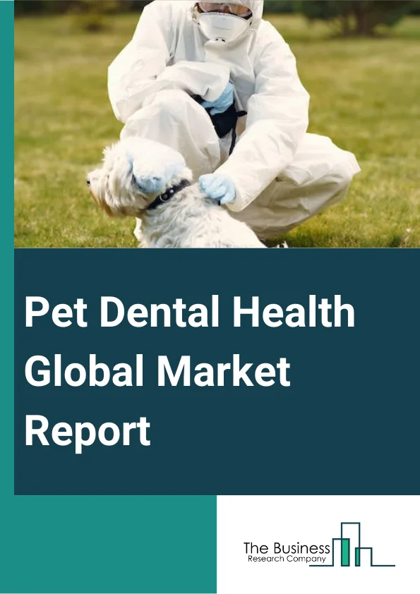 Pet Dental Health Global Market Report 2024 – By Type (Products, Services), By Indication (Gum Diseases, Endodontic Diseases, Dental Calculus, Oral Tumor, Other Indications), By Animal Type (Dogs, Cats, Other Animal Types), By Distribution Channel (Veterinary Hospitals And Clinics, Retail Pharmacies, E-Commerce, Other Distribution Channels) – Market Size, Trends, And Global Forecast 2024-2033