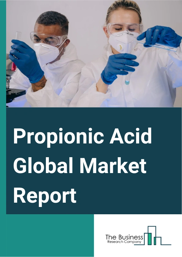 Propionic Acid Global Market Report 2025 – By Product (Oxo Process, Reppe Process, By-product Process), By Application (Herbicides, Rubber Products, Plasticizers, Food Preservatives, Other Applications), By End-User Industry (Pharmaceuticals, Personal Care, Food And Beverage, Agriculture, Other End-User Industries) – Market Size, Trends, And Global Forecast 2025-2034
