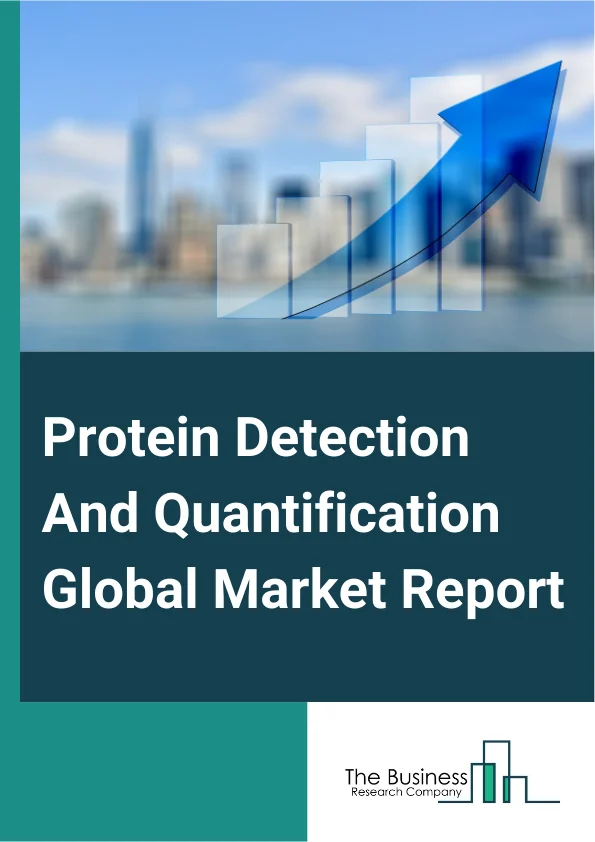 Protein Detection And Quantification Global Market Report 2025 – By Products (Kits And Reagents Or Consumables, Instruments, Services), By Technology (Colorimetric Assays, Immunological Methods, Chromatography, Mass Spectrometry, Spectroscopy Instruments, Other Technologies), By Application (Drug Discovery And Development, Clinical Diagnosis, Other Applications), By End User (Academic Research Institutes, Biotechnology And Pharmaceutical Companies, Contract Research Organization, Other End-Users) – Market Size, Trends, And Global Forecast 2025-2034