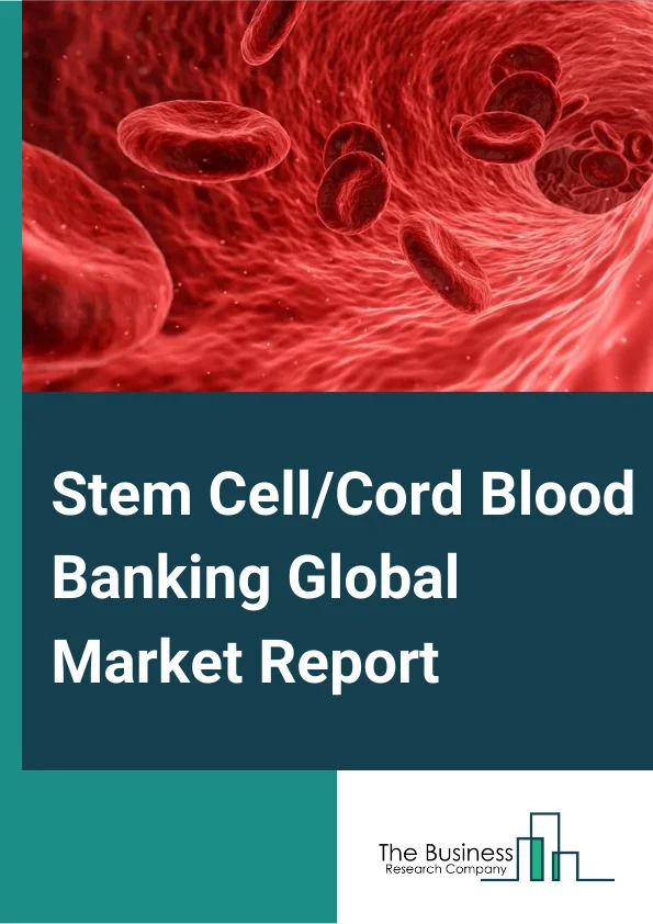 Stem Cell/Cord Blood Banking Global Market Report 2023 – By Bank Type (Public, Private), By Service (Collection, Processing, Analysis, Storage),  By Application (Leukemia, Anemia, Thalassemia, Autism, Cerebral Palsy, Diabetes, Other Applications), By Cell Type (Adult Stem Cells, Umbilical Cord Blood Stem Cells, Embryonic Stem Cells) – Market Size, Trends, And Global Forecast 2023-2032