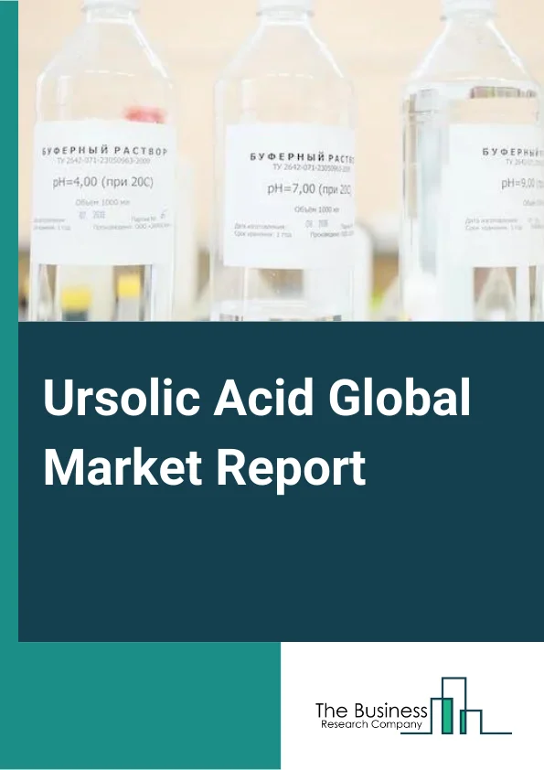 Ursolic Acid Global Market Report 2024 – By Type (25% Ursolic Acid, 50% Ursolic Acid, 90% Ursolic Acid, 98% Ursolic Acid, Other Types), By Form (Powdered Form, Capsules, Liquid Form), By End-Use (Pharmaceuticals, Food and Beverage, Cosmetics, Nutraceuticals, Other End-Uses) – Market Size, Trends, And Global Forecast 2024-2033