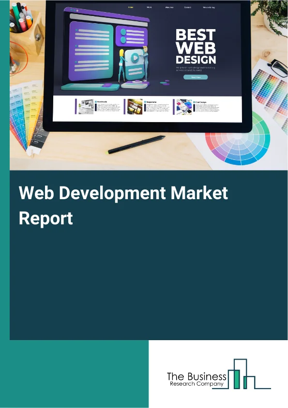 Web Development Market Report Infographic Image